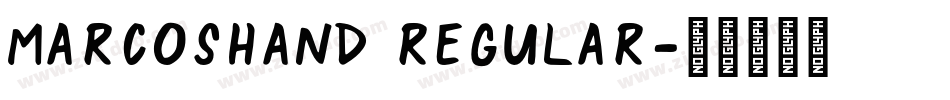 MarcosHand Regular字体转换